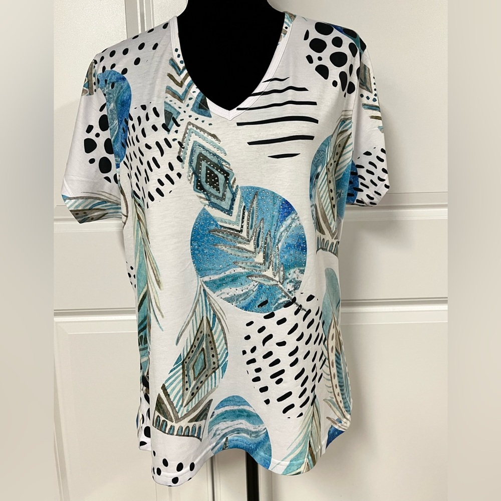 Milano Abstract Tribal Patterned Top